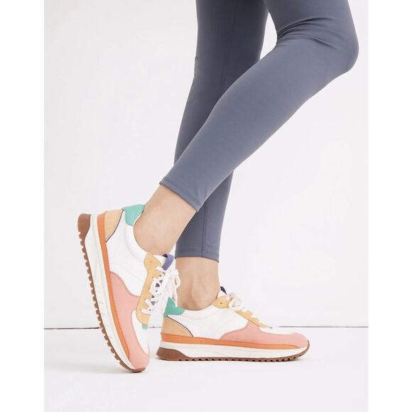 Madewell Shoes - Madewell sz 7.5 Kickoff Trainer Sneakers in Colorblock Leather SH238